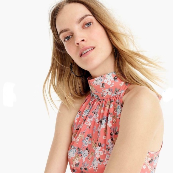 J Crew Liberty Josephine Floral HighNeck Jumpsuit - Picture 7 of 8